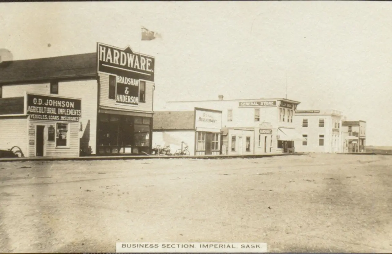 Business section, Imperial, about 1912